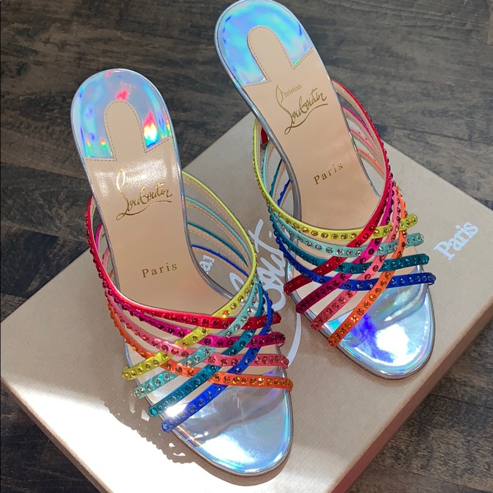 Louboutin Marthastrass 100mm Sandal Heel - Picture 3 of 7